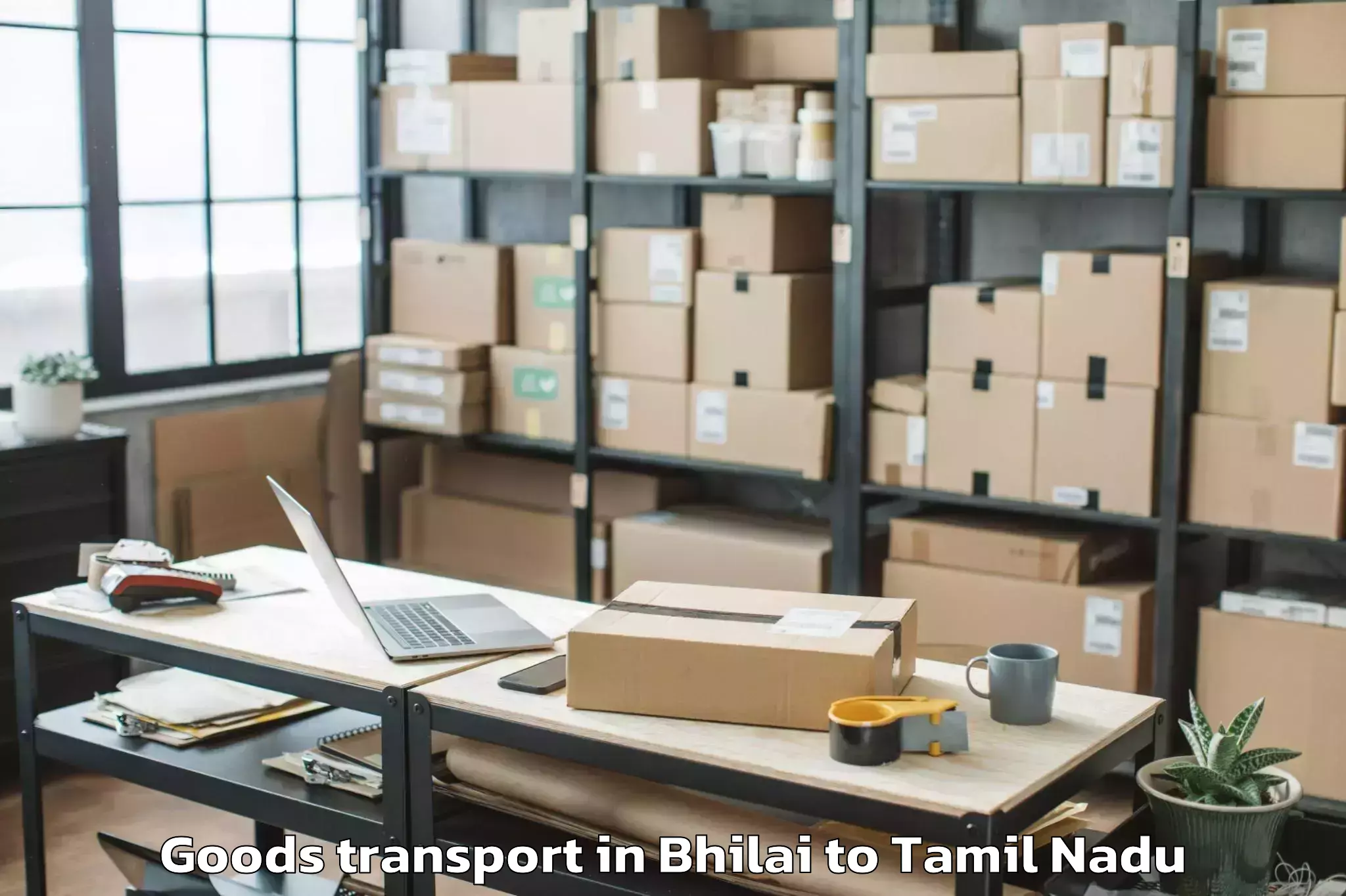 Book Your Bhilai to Vilavancode Goods Transport Today